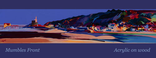 series of three mumbles paintings blog